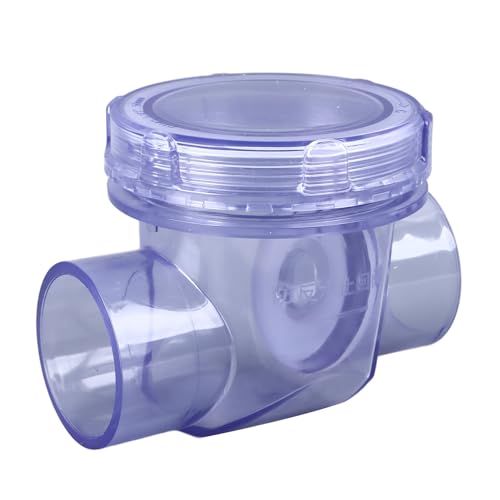 TICFOX Non-Return Single Check Valve, Check Valve Backwater Backflow Prevention PVC Inline One Way Valve for Showers Toilets and Outdoor Taps