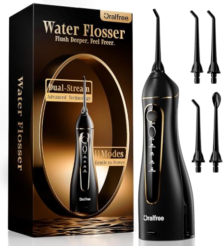 Oralfree Water Flosser Teeth Pick - Dental Cordless Portable Floss