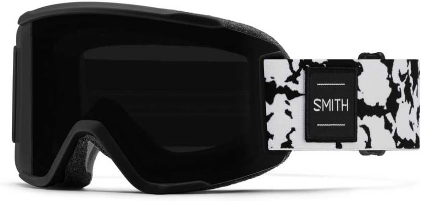 SmithOptics Square S Ski Snowboard Goggles Black Marble - ChromaPOP Black Sun