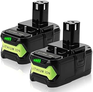 2Pack DSANKE P108 18V 5000mAh Li-ion Replacement for Ryobi ONE+ 18V Battery RB18L40 RB18L50 RB18L25 RB18L13 P108 P107 P122 P104 P105 P102 P103 18V Batteries