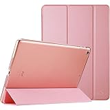 ProCase iPad 9.7"(旧型）ケース スマート 超スリム スタンド フォリオ保護ケース 半透明フロスト バックカバー 対応機種：iPad 9.7" 第6世代 2018 / 第5世代 2017 - ピンク