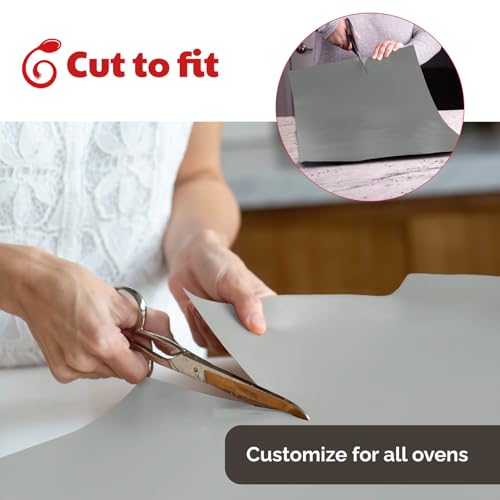 Cooks Innovations Non-Stick Oven Protector Mat - Heavy Duty Nonstick Oven Rack Liners to Protect Convection, Electric, Gas, & Microwave Ovens - BPA & PFOA Free Heat Resistant Baking Mat - Thumbnail 5