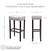 Nathan James 21402 Hylie Nailhead Wood Pub-Height Kitchen Counter Bar Stool 29