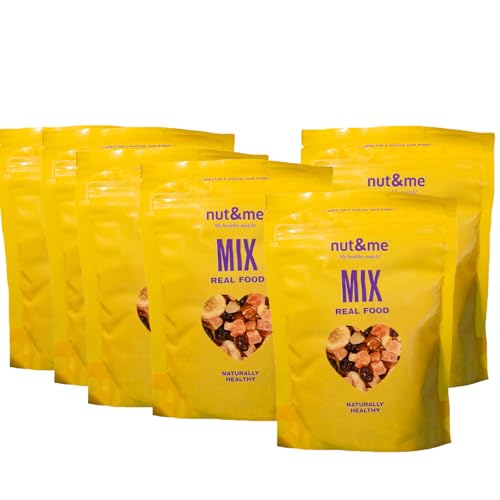 Mix tropical de frutos secos 900 gr nut&me | Sin gluten | Vegano | Frutos secos premium | Perfecto para snacks y aperitivos | Pack 6x150 gr
