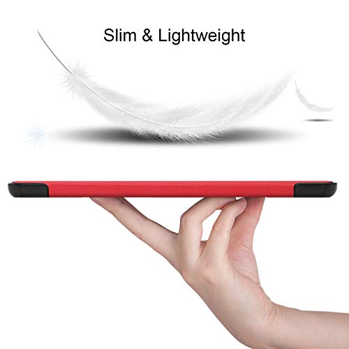 Lobwerk Cover for Huawei Honor V6 10.4 Inch Tablet Case Slim with Stand Function and Auto Sleep/Wake Function Red - Image 2