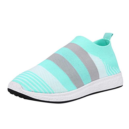 Zapatillas de deporte de Mujer Comodo Retro Zapatos para correr A Rayas Casual Cover