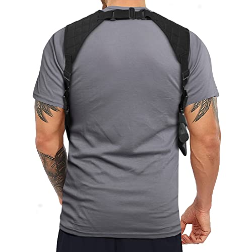 ZZY Shoulder Holster, Adjustable Vertical Gun Holster, Shoulder Holster for Pistols with Double Magazine Pouch, Left and Right Handed Universal Holster for Most Kinds of Pistols - Thumbnail 6