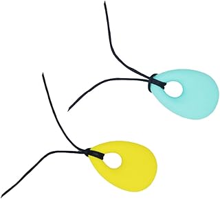 SECFOU 2 Peças Colar De Dente De Tubarão Para Mastigar Para Crianças Colar De Morder Sensorial Para Crianças Sensoriais Colares De Mastigar Para Meninos Brinquedos De Mastigar Para Bebês