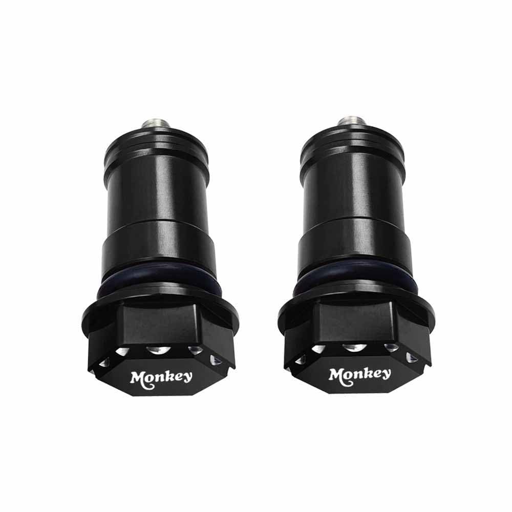 for Monkey 125 Monkey 125 2025 2024 2023 2022-2018 Accessories Hexagonal Seat Bolts CNC Seat Screw Caps Frame Decorative Cover (Black)