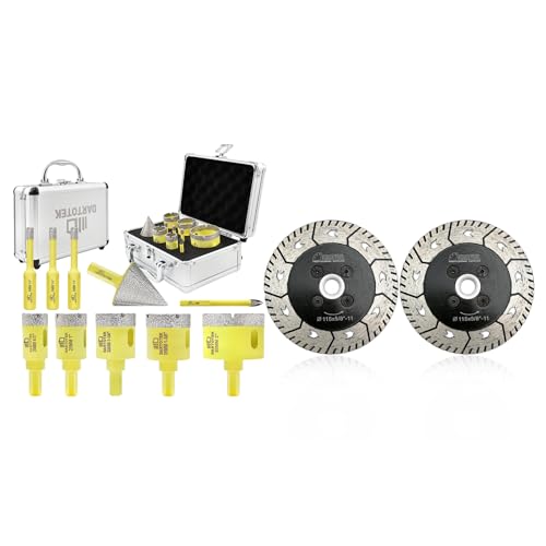Set de brocas diamantadas 11 piezas - DARTOTEK miniatura 1