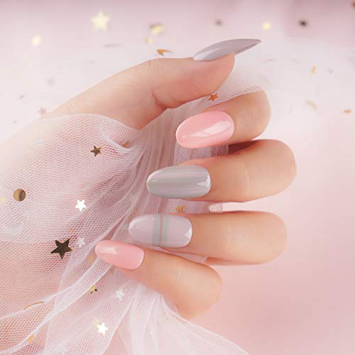 YaoShun Gel Nail Polish Kit - Mist Grey and Nude Series 6 Colors Gel Polish Kit UV Nail Gel Gift Box, Soak Off Nail Gel Manicure at Home Kit Gel Nail Art Kit - Thumbnail 4