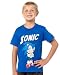 Sonic the Hedghog Sonic Big Boys T-Shirt (Large)