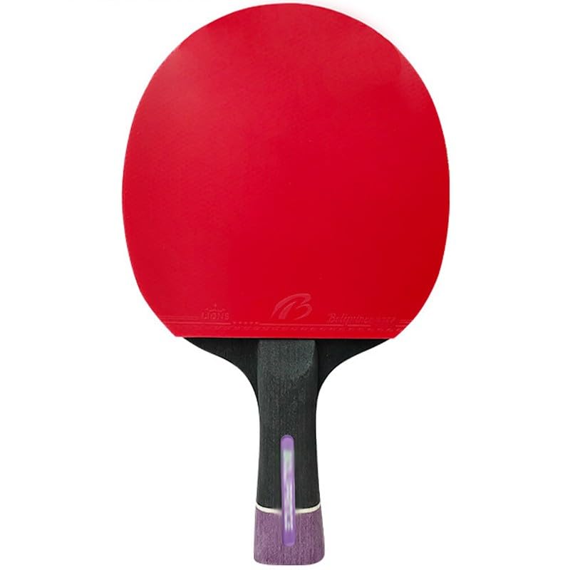 TYGXING Ping Pong Paddle, Professional Table Tennis Racket with 7-Layer Pure Wood Plate, Table Tennis Paddle for Beginners(Color:Long Handle)