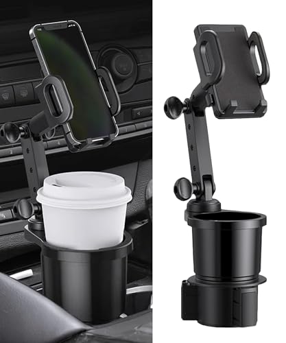 Flaconi Porte Telephone Voiture,Support Telephone Voiture Porte Gobelet,Support Téléphone Voiture,Socles de Téléphone Portable pour Automobile,Accroche Telephone Voiture, Smartphone und Mobiltelefon
