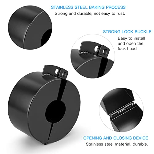 Outdoor Water Spigot Lock General Purpose Metal Hose Lock With Password Padlock, Outdoor Hose Lock Cover Child Protection Box Propane Tank Locking Device And Oil And Gas Valve (Black) #TOP3