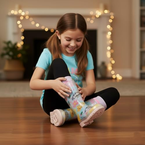 Bottes de pluie transparentes filles en PVC imperméable durable
