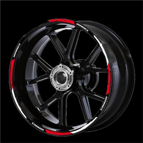 Autocollants imperméables de roue pour jantes de Ducati Multistrada 1260S