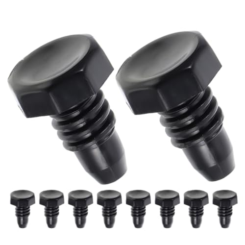 Zerodeko 10pcs Billiard Cue Bottom Protection Plugs Black Plastic Cylinder Pool Cue Covers Snooker Supply Accessories for Tip Protection and Dust Prevention