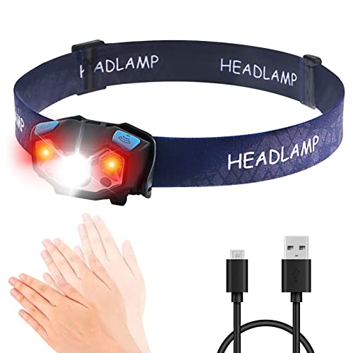 BORUIT Lampada da Testa Ha Portato Ricaricabile