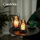 Windlicht Kerzenständer Schwarz Deko Modern: Candeldo 2er Set Kerzenhalter Metall Windlicht Outdoor Tischdeko Wohnzimmer Badezimmer Garten Windlichter Draußen und Drinnen für Stumpenkerze Teelicht