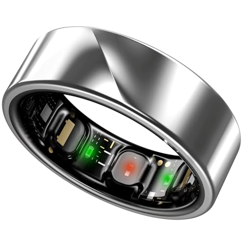 Image of LUNA Ring (Buy Sizing Kit First) - Most Accurate Smart Ring, Track Sleep, Activity, Readiness, Stress, Menstrual Health And More - Upto 6 Days Battery - Size 10 - Stardust Silver