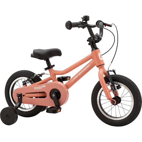 Image of Retrospec Koda Plus Kids Bike for Boys & Girls Ages 2-3 Years - 12 inch Children's Bicycle, Adjustable Seat & Handlebars, Removable Training Wheels, Front Hand Brakes, Rear Coaster Brake & Safety Bell
