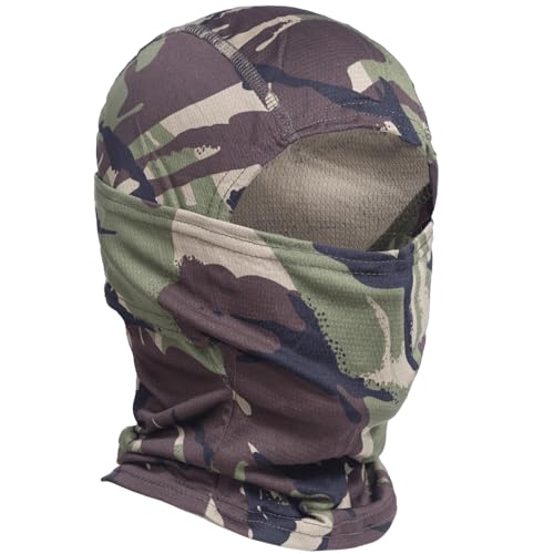 XY3545HS Máscara facial camuflada balaclava para homens e mulheres - caça, esqui, motocicleta, prote