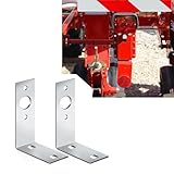 NEIQIUWING Soporte para lámpara colgante en forma de L, acero galvanizado, resistente a la corrosión, 2 unidades, 4,5 x 3 x 1,5 pulgadas