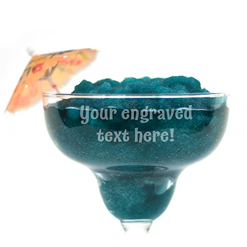 Personalized Margarita Glass Engraved with Your Custom Text