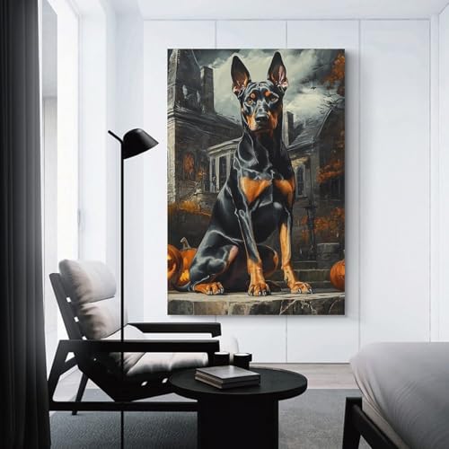 Impression sur toile Doberman pour habiller un mur vide avec style - 3