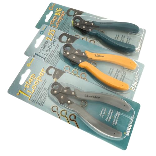 The Beadsmith 1-Step Combo Pack - Easy Looping Pliers for Jewelry Making