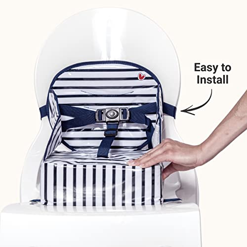 Babytolove Easy Up Baby Booster Seat | Lightweight On The Go And Easy To Carry | Blue Stripes #TOP5