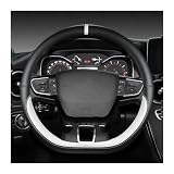 Copri Volante Per VW Per Teramont Per Atlas Per T-Roc Per T-cross 2017-2021 Coprivolante Per Auto A Forma Di D Coprivolante Auto(WHITE)