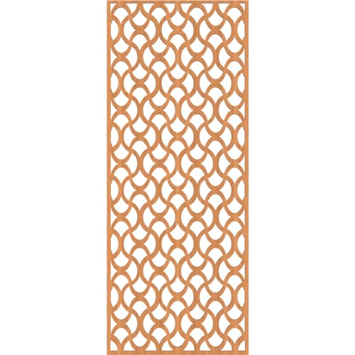 Image of Resort Decorative Pierced Fretwork Wood Wall Panels, 17 3 /8 inchW x 44 3 /8 inchH x 1 /4 inchT, Cherry