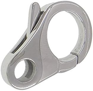 20 Pack Steel Lobster Claw Keychain Clasp, 2.25cm x 3.25cm, 304 Stainless Steel Lobster Claw Keychain Clasp, Key Ring Keychain Split Ring Belt Loops Hang Hook Link Clip Snap, BRAND NEW