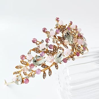 Bandeau Et écharpe Pailletée Pour 3 Ans Fille - Couronne Princesse Anniversaire - Décorations Fête Rose