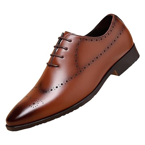 Men's Lace-Ups Classic Oxford Formal Dress Shoes Brogues Derbys Business Shoes for Men