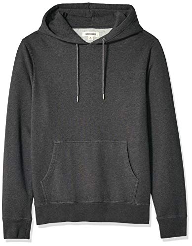 Amazon Brand - Goodthreads Men's Pullover Fleece Hoodie, Charcoal Heather Small