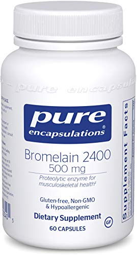 Pure Encapsulations - Bromelain 2400-500 mg Proteolytic Enzyme for Musculoskeletal Health - 60