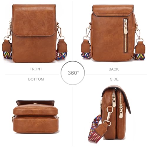 Soperwillton Crossbody Bags for Women Vegan Leather Purse Small Shoulder Handbags with Wide Adjustable Strap2