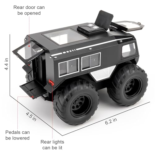 Vehículo todoterreno Sherp 1:24 modelo a escala metal negro miniatura 3