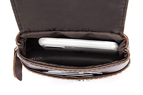 Borse Tracolla Uomo in Pelle, Marsupio a Tracolla