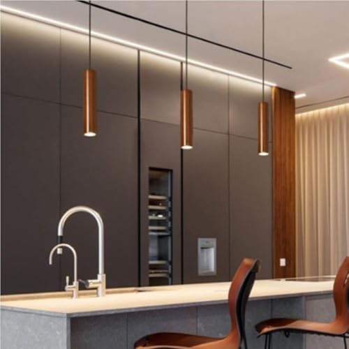 Lámpara colgante de madera para comedor y dormitorio de estilo nórdico TQHGM 4