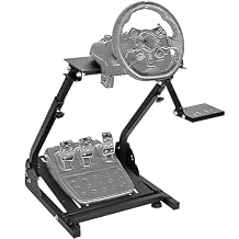 Hottoby Racing Simulaor Cockpit Aluminum Profile Truck Simulator Fit for Logitech G920 G923,for Thrustmaster,for Fanatec,No Handbrake,Pedals,Steering Wheel