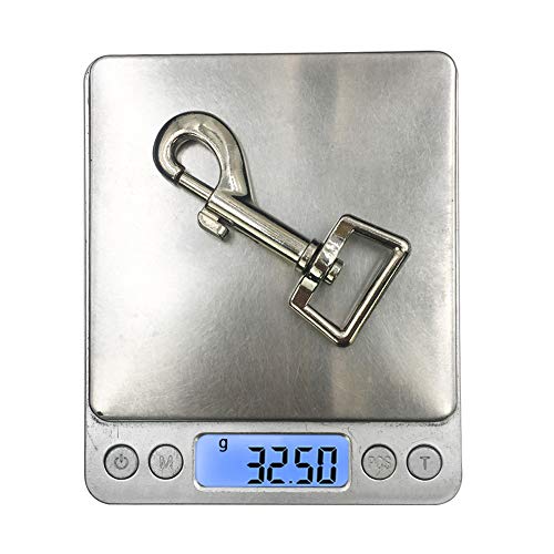 10Pcs Metal Heavy Duty Lobster Claw Clasp Square Eye Nickel Plated 360° Rotatable Snap Hooks Multipurpose Pet Buckle Trigger Clip Dog Horse Lead Keychain Linking Collar 2.95\"x0.98\" (Silver) - Thumbnail 5