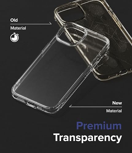 Image of Ringke Fusion Matte Compatible with iPhone 15 Case Cover Anti Fingerprint Hard Back Soft Flexible TPU Bumper Scratch Resistant Natural Form iPhone 15 Back Cover - Matte Clear