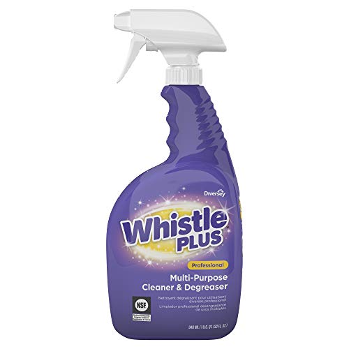 Image of Diversey CBD540564 Whistle Plus Professional Multi Purpose Cleaner & Degreaser, Heavy Duty Stain Remover with Citrus Scent, Ready-to-Use Capped Spray, 32-Ounce (Pack of 8)