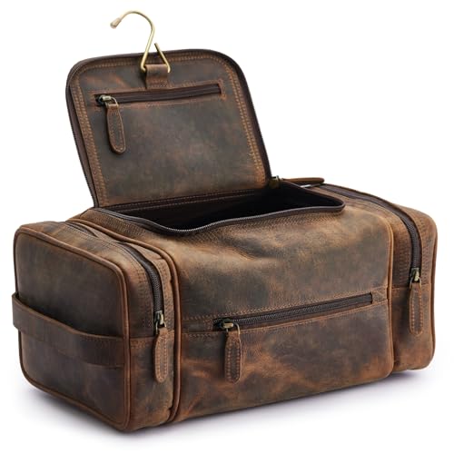 NomadCraftsCo. Extra Large Leather Toiletry Bag