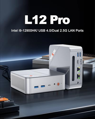 undefined Ninkear L12Pro Gaming Mini PC, Intel i9-12900HK (14C/20T), 32GB RAM, 1TB SSD, Dual 2.5G LAN, Triple 8K UHD Display, WiFi 6E, BT5.2, HDMI/DP/Type-C, PS3 Emulator Mini Desktop Computer for Business/Home の商品画像 7