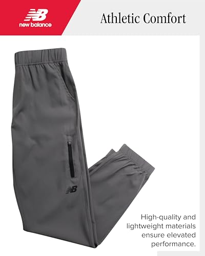 New Balance Boys' Active Sweatpants - Performance Jogger Pants for Boys' - Kids Lightweight Warm Up Track Pants (8-20)4